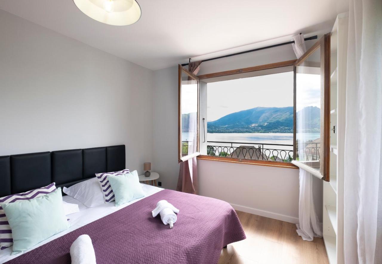 T4 Avec Vue Imprenable Sur Le Lac D'Annecy Apartment Veyrier-du-Lac Luaran gambar