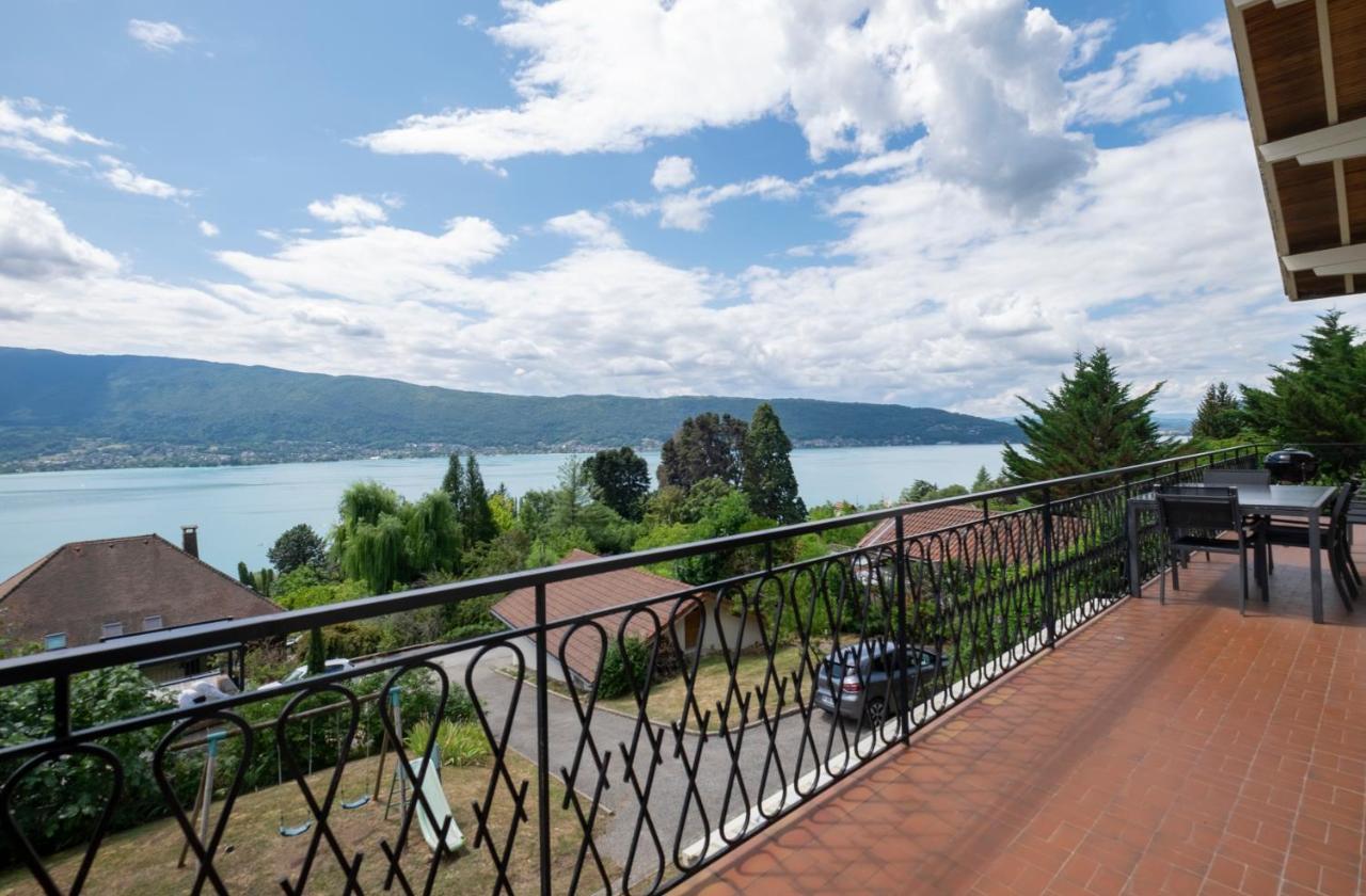 T4 Avec Vue Imprenable Sur Le Lac D'Annecy Apartment Veyrier-du-Lac Luaran gambar
